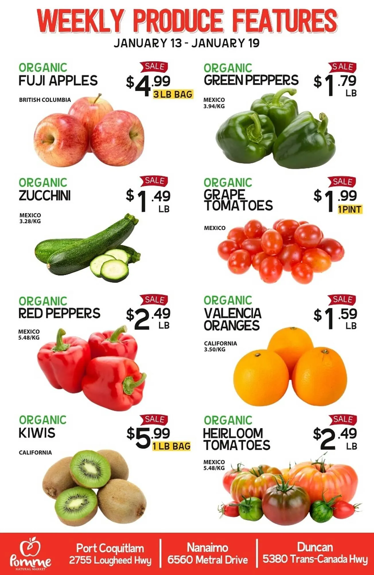 Pomme Natural Market flyer from January 13 to January 19 2026 - flyer page 1