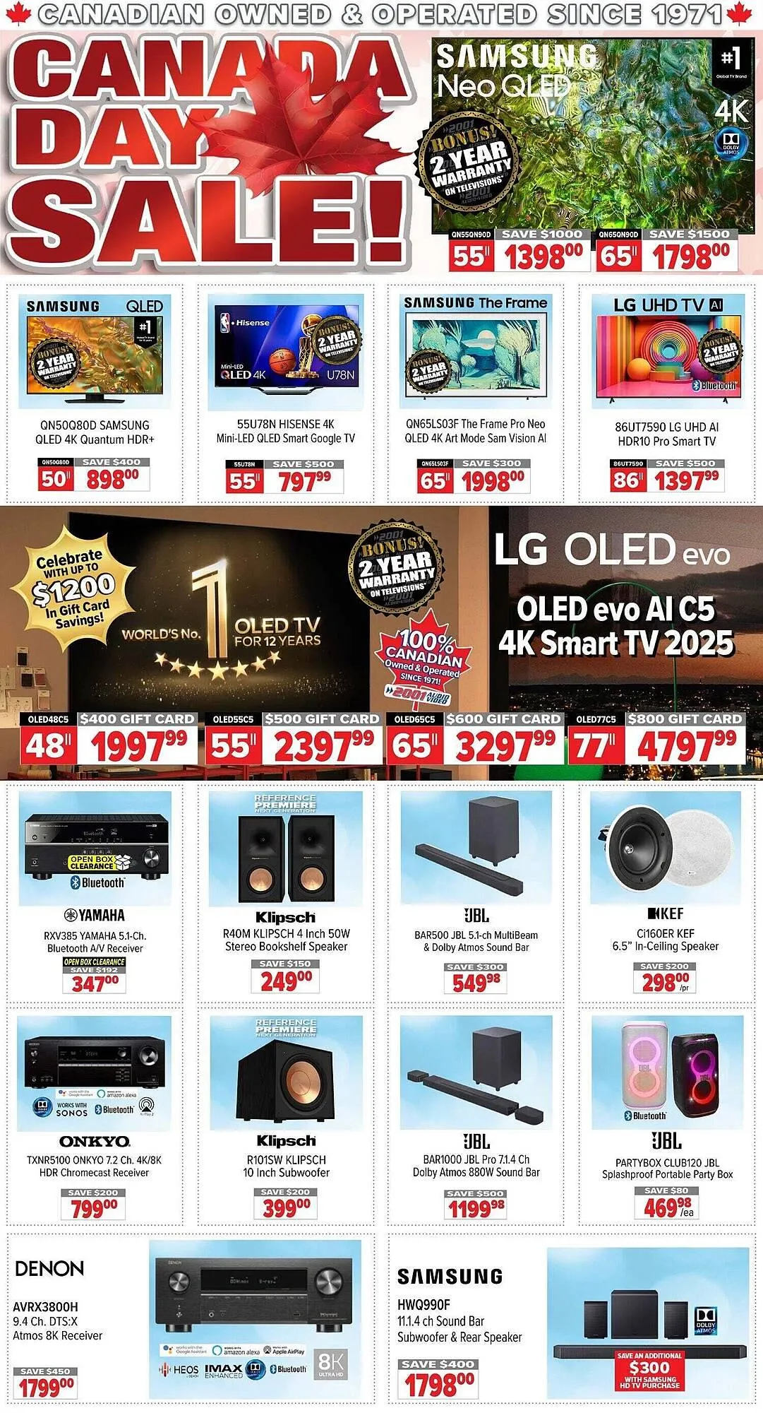 2001 Audio Video flyer - 1