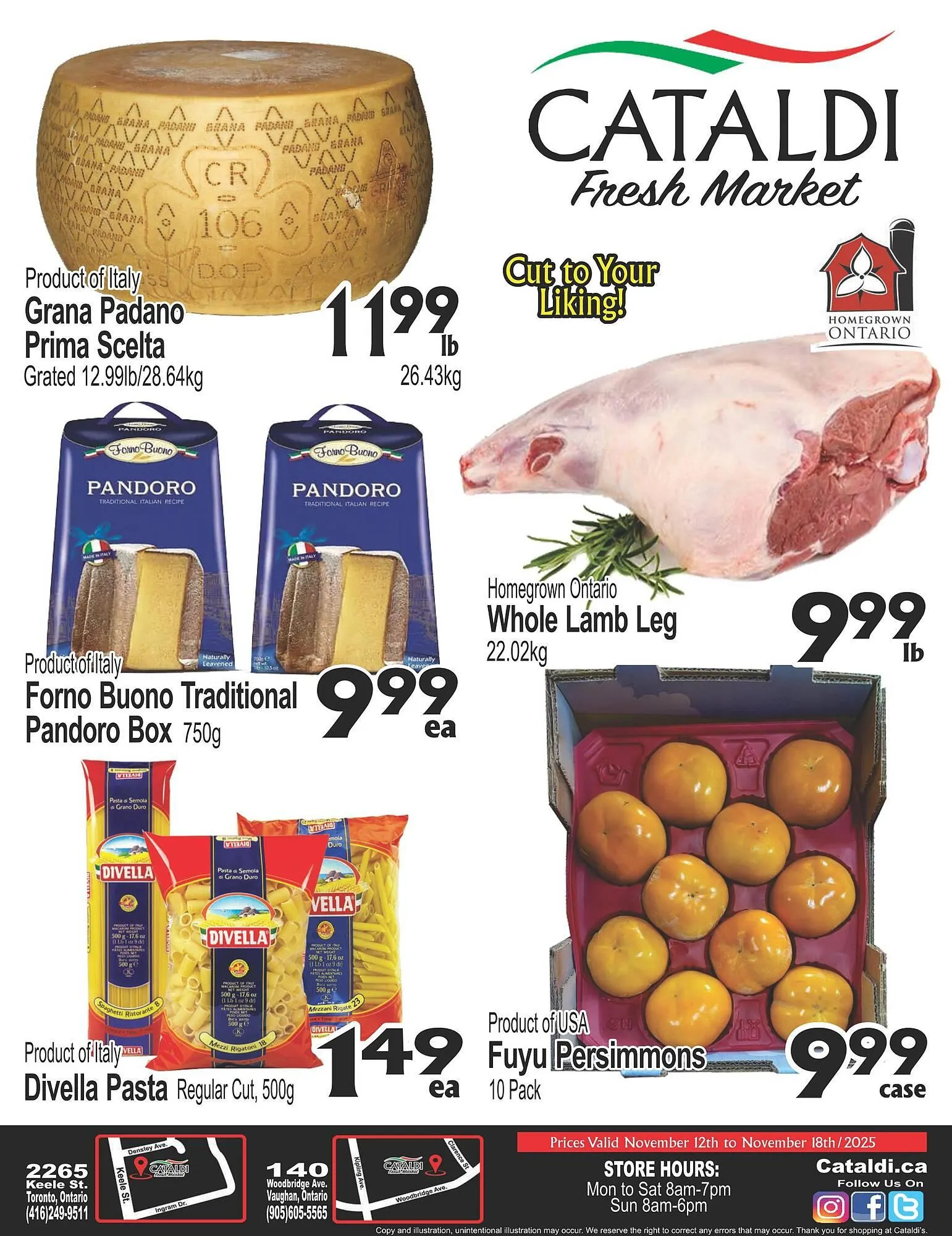 Cataldi Fresh Market flyer from November 12 to November 18 2025 - flyer page 1