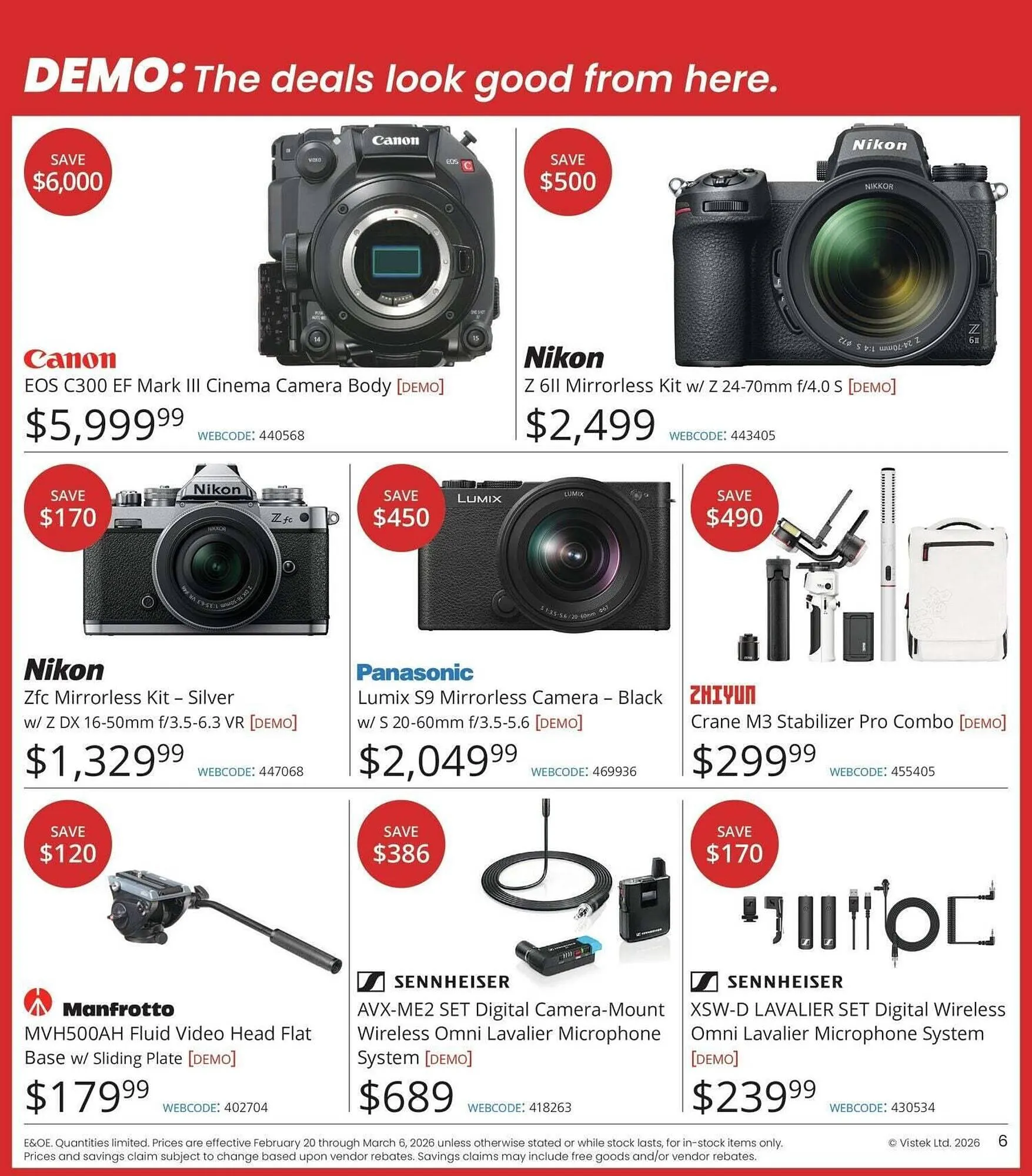 Vistek flyer from February 20 to February 27 2026 - flyer page 6