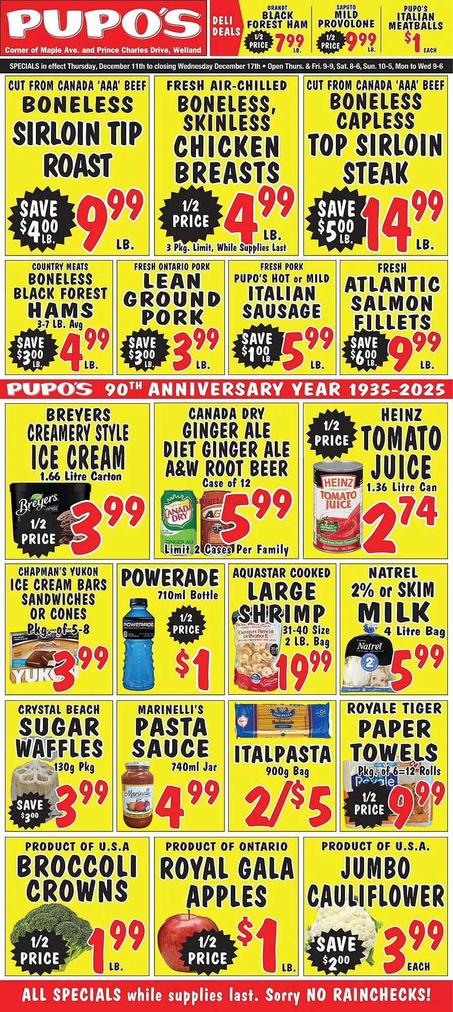 Pupo's Food Market flyer from December 11 to December 17 2025 - flyer page 1