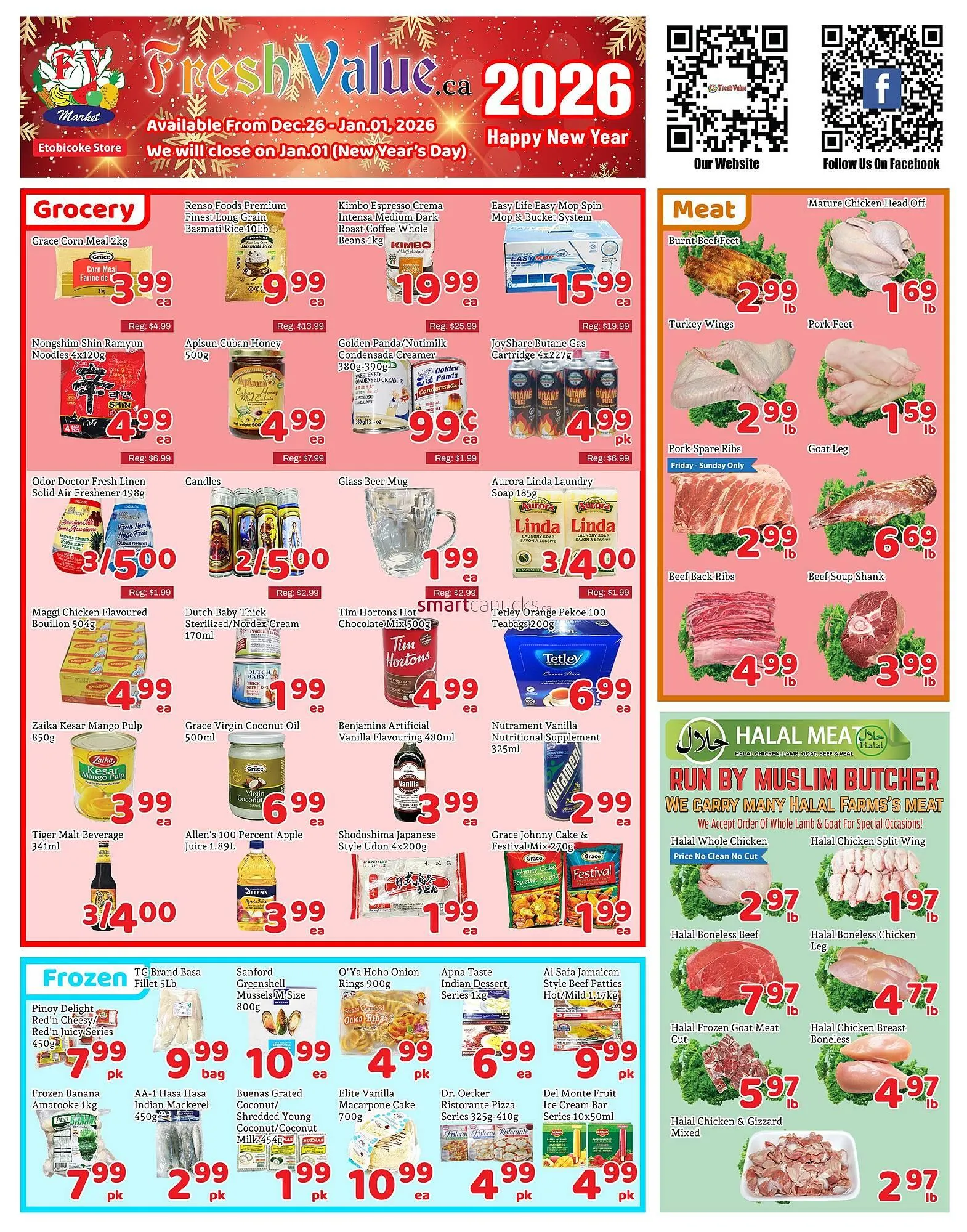Fresh Value flyer from December 26 to January 1 2026 - flyer page 1