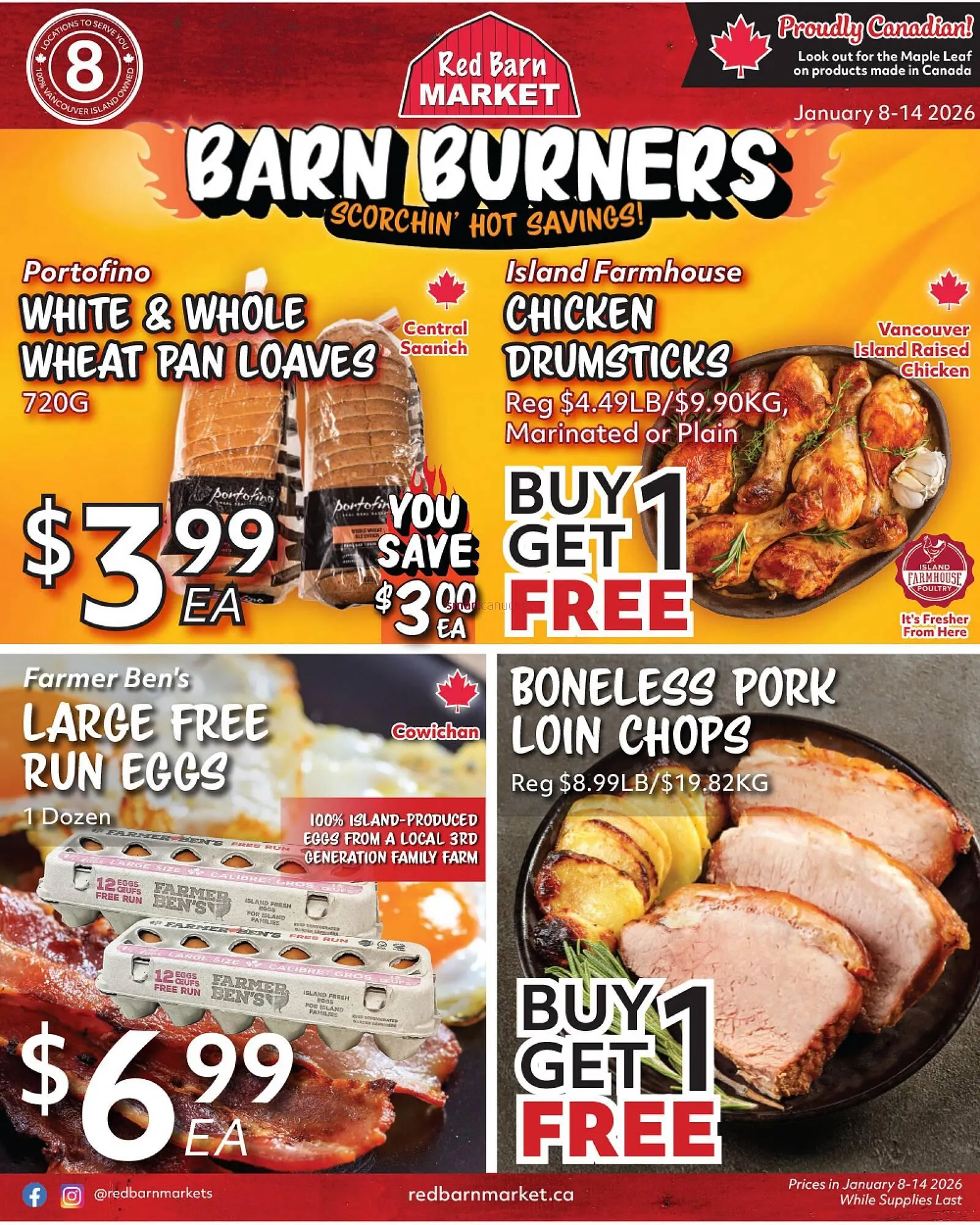 Red Barn Market flyer from January 9 to January 15 2026 - flyer page 1