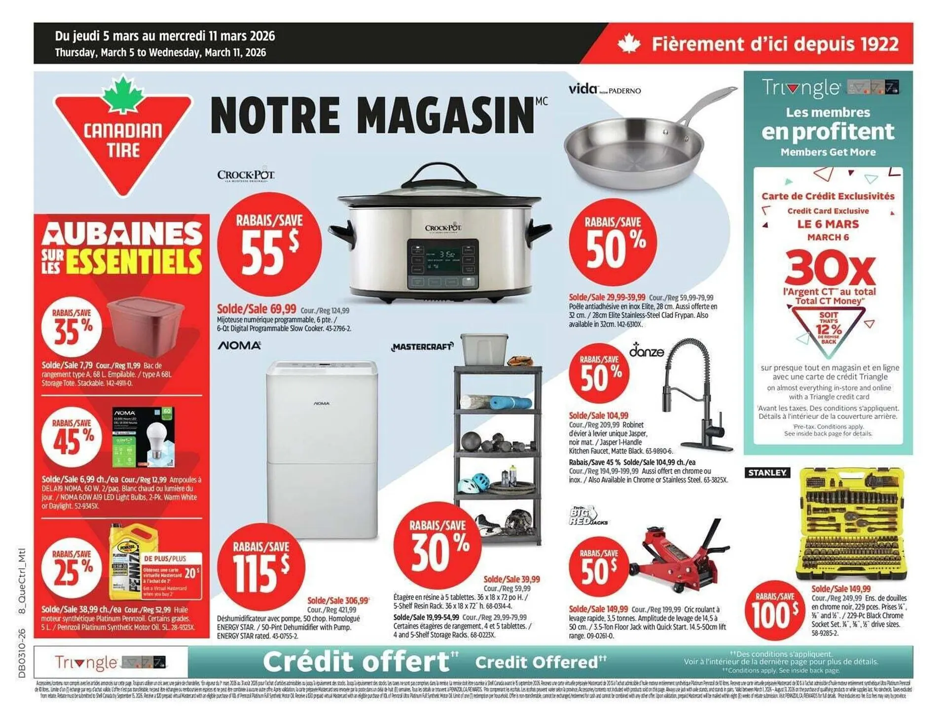Canadian Tire flyer from March 5 to March 26 2026 - flyer page 1