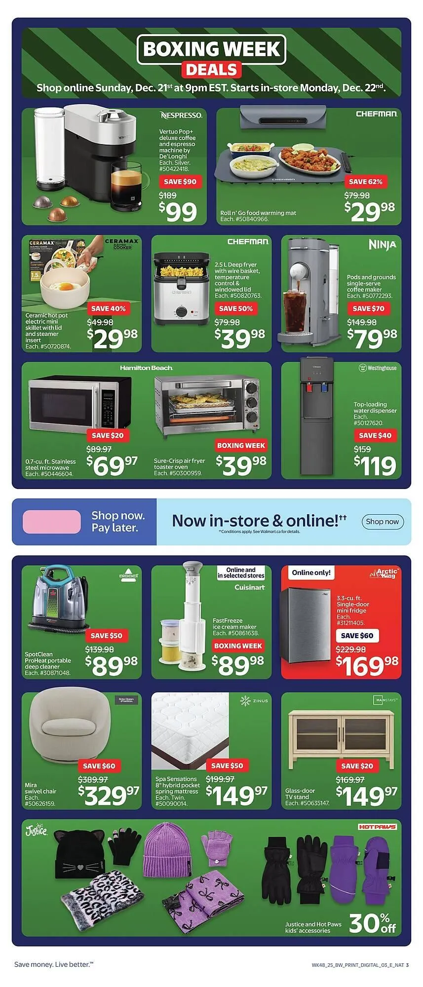 Walmart flyer from December 21 to January 1 2026 - flyer page 3