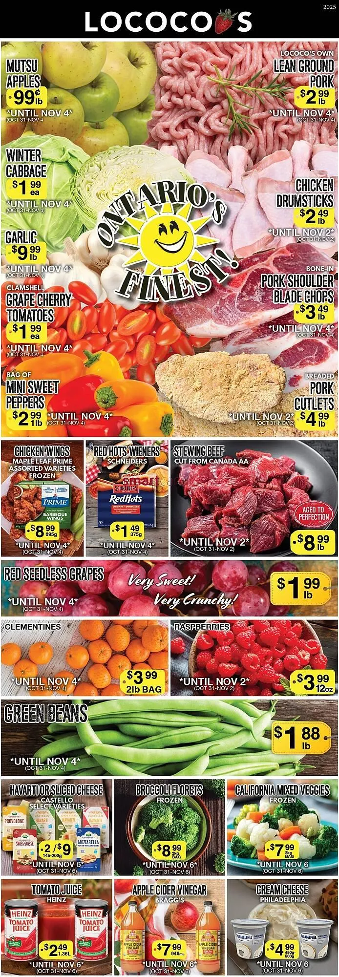 Lococo's flyer from October 31 to November 6 2025 - flyer page 1