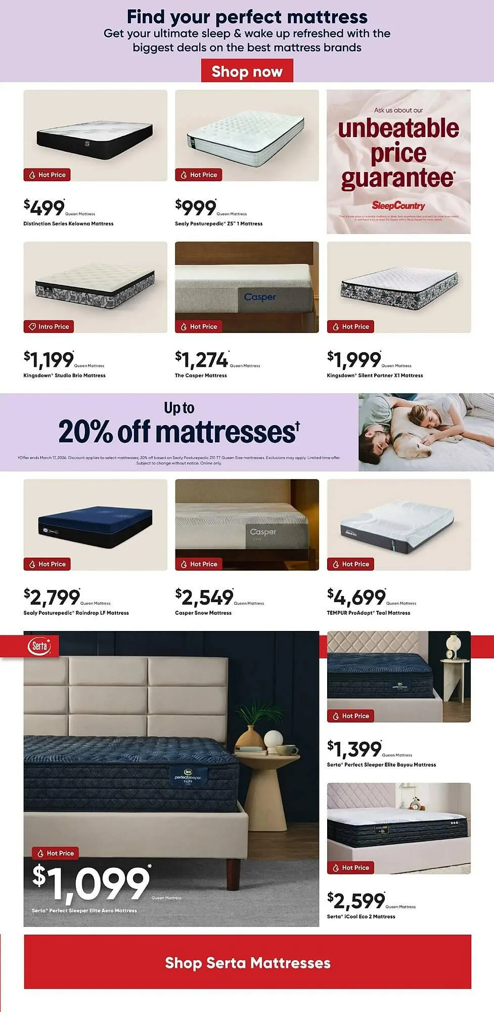 Sleep Country flyer from February 18 to March 2 2026 - flyer page 3