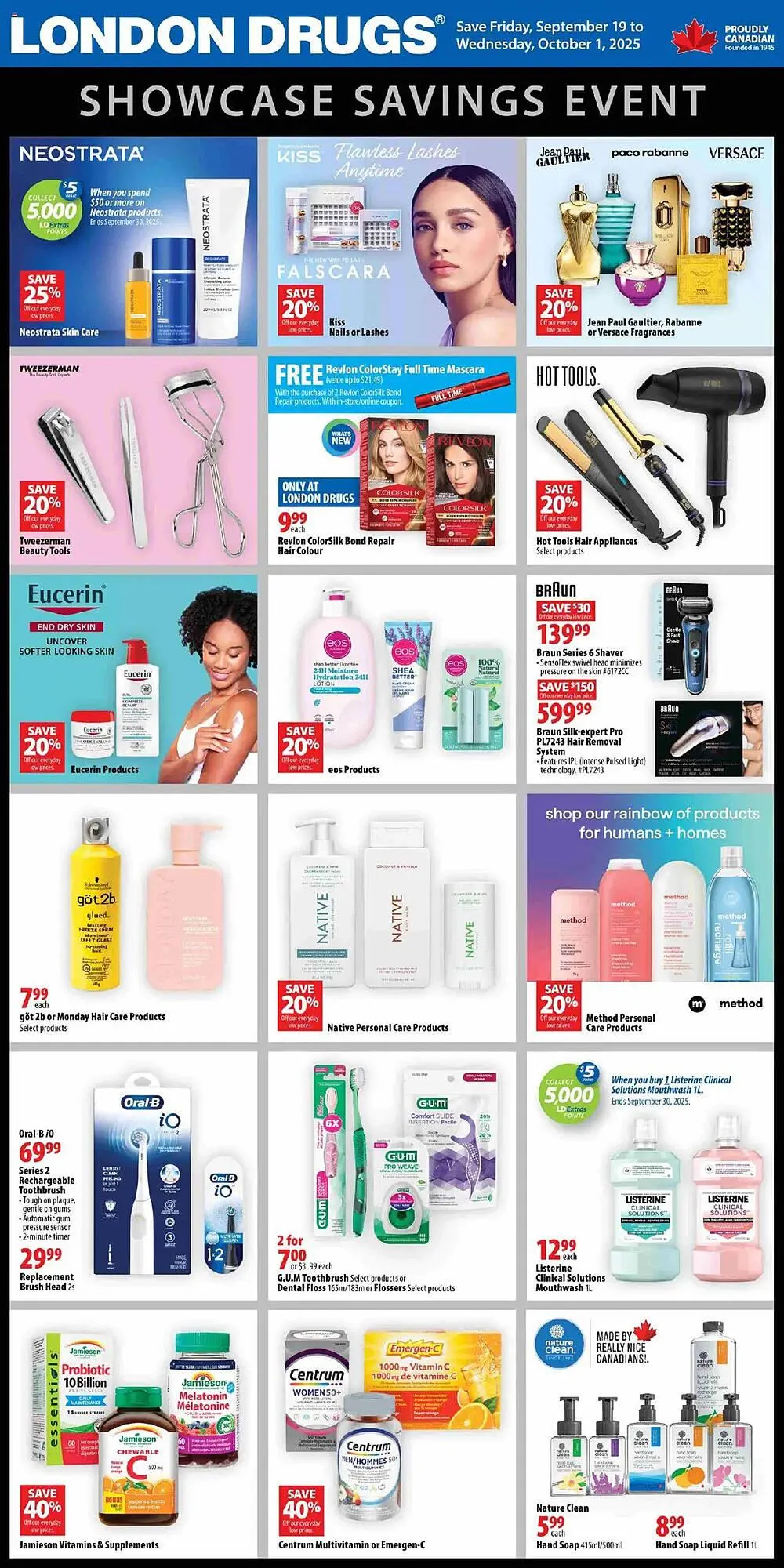 London Drugs flyer from September 19 to October 2 2025 - flyer page 1