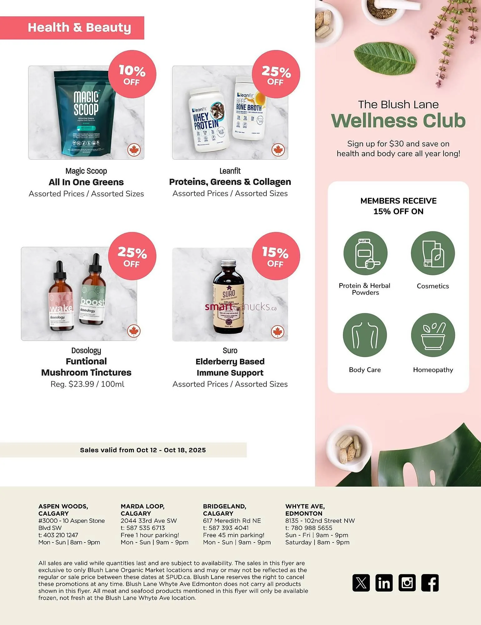 Blush Lane Organics flyer from October 12 to October 25 2025 - flyer page 5