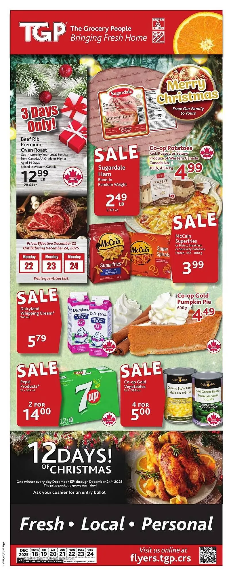 TGP The Grocery People flyer from December 18 to December 24 2025 - flyer page 1