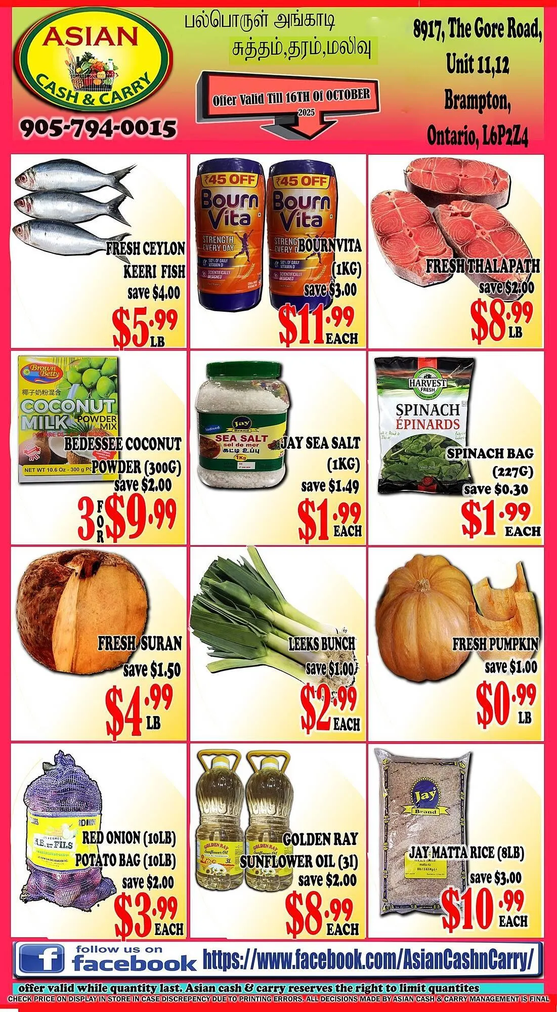 Asian Cash & Carry flyer from October 10 to October 16 2025 - flyer page 1