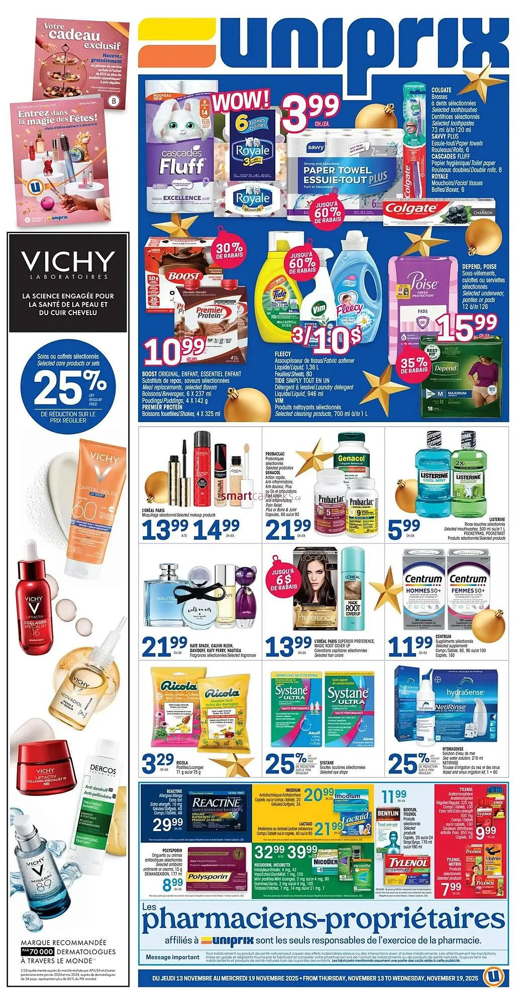 Uniprix flyer from November 13 to December 10 2025 - flyer page 1