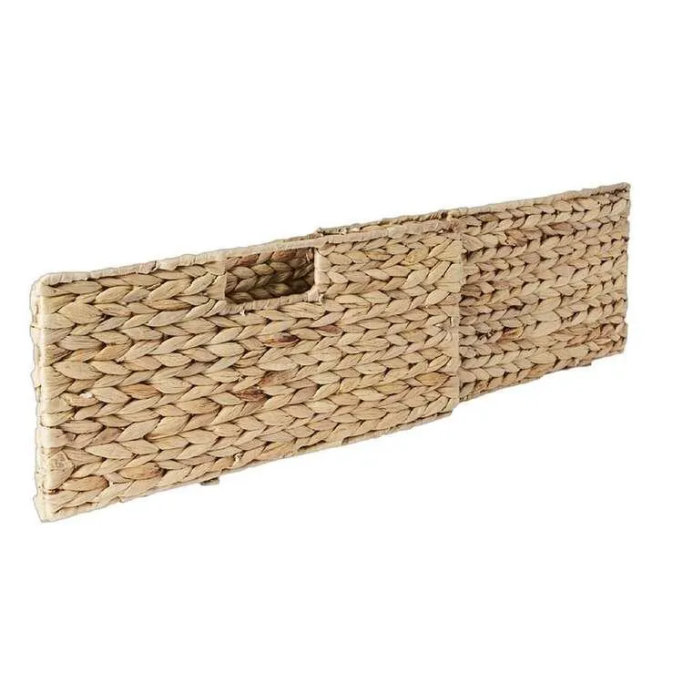 Living Space 40 x 30cm Storage Cube Basket Natural 40 x 30 x 18 cm