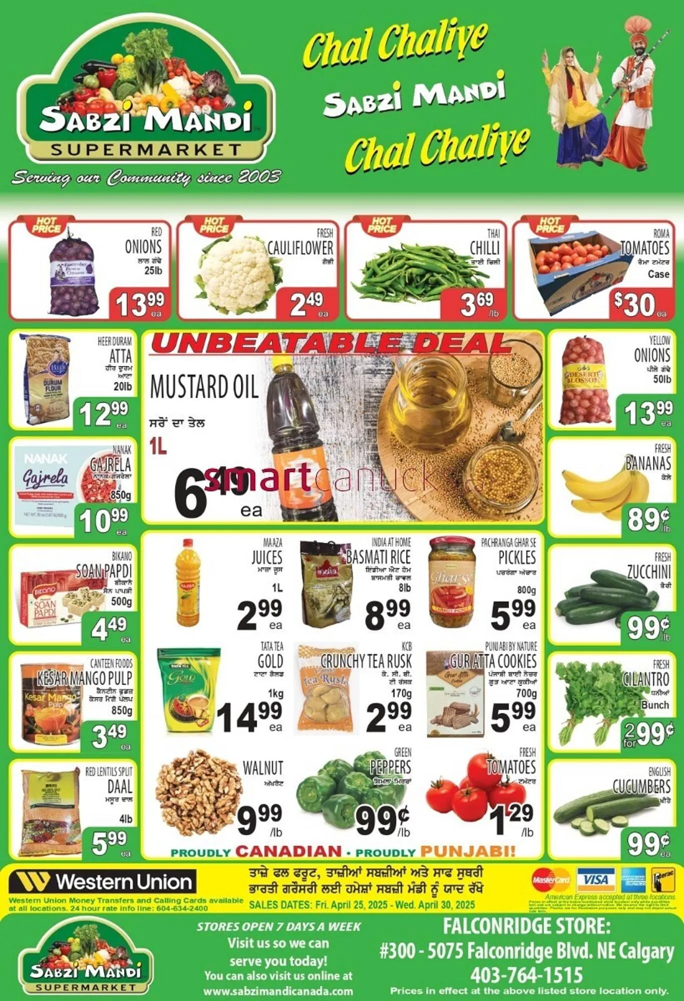Sabzi Mandi Supermarket flyer from April 25 to April 30 2025 - flyer page 1