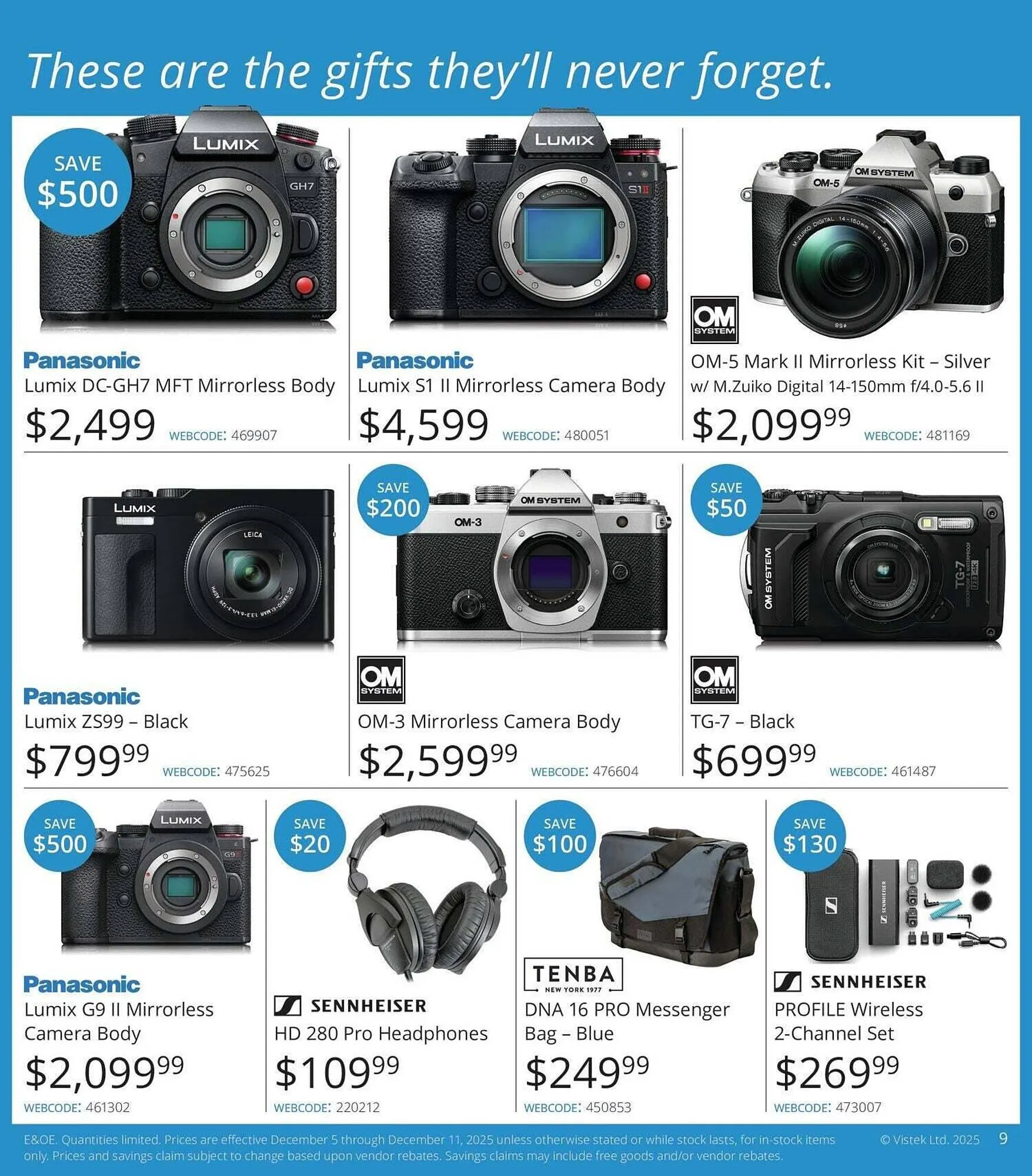 Vistek flyer from December 5 to December 25 2025 - flyer page 9