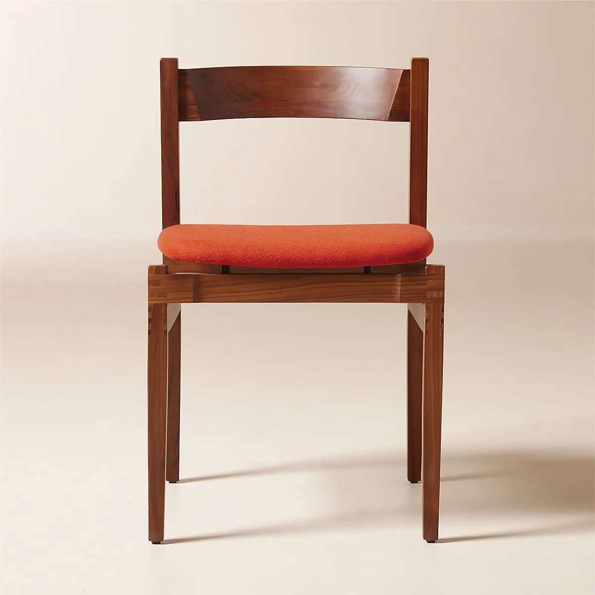 Ambrogio Red Upholstered Dining Chair by Gianfranco Frattini