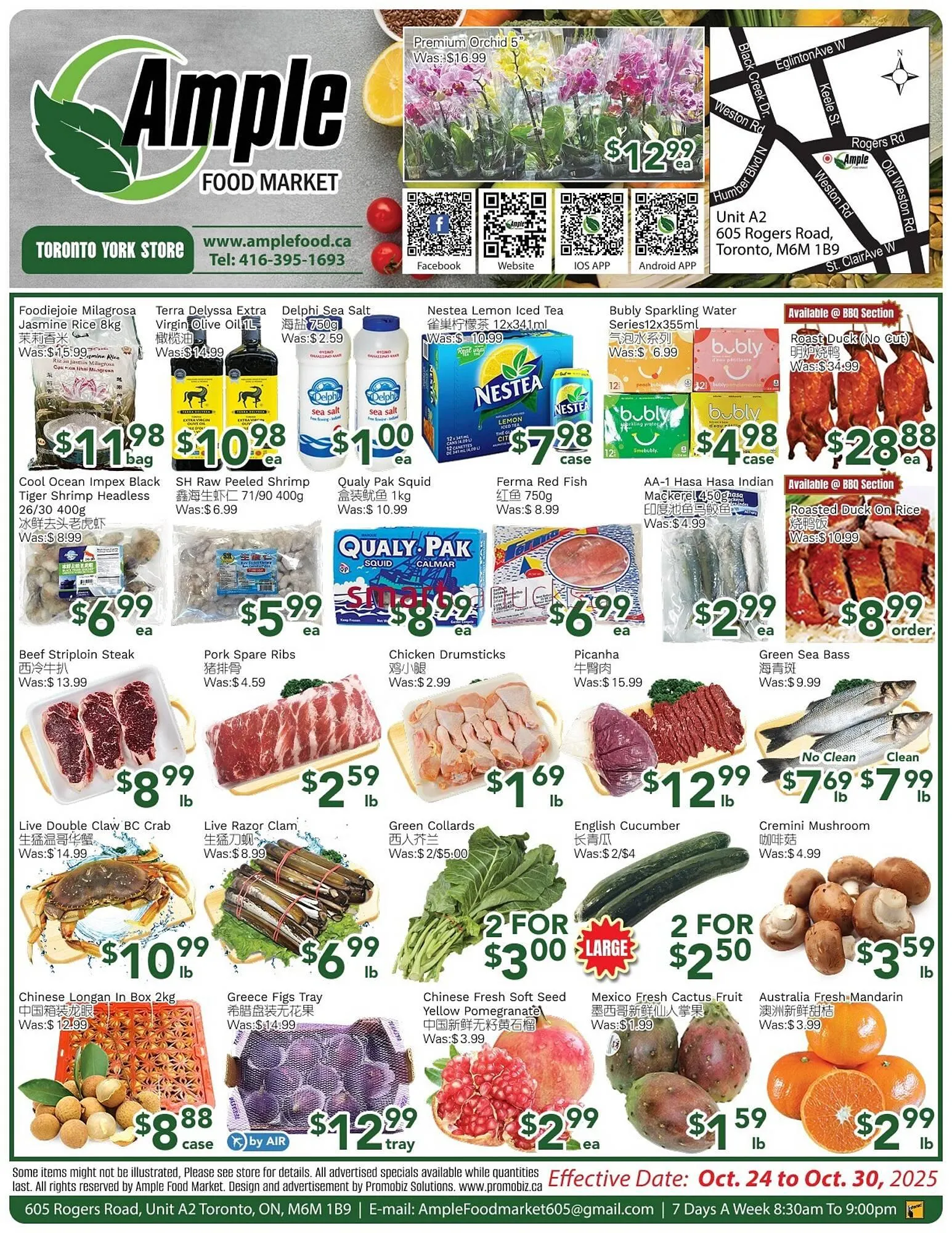 Ample Food Market flyer from October 24 to October 30 2025 - flyer page 1