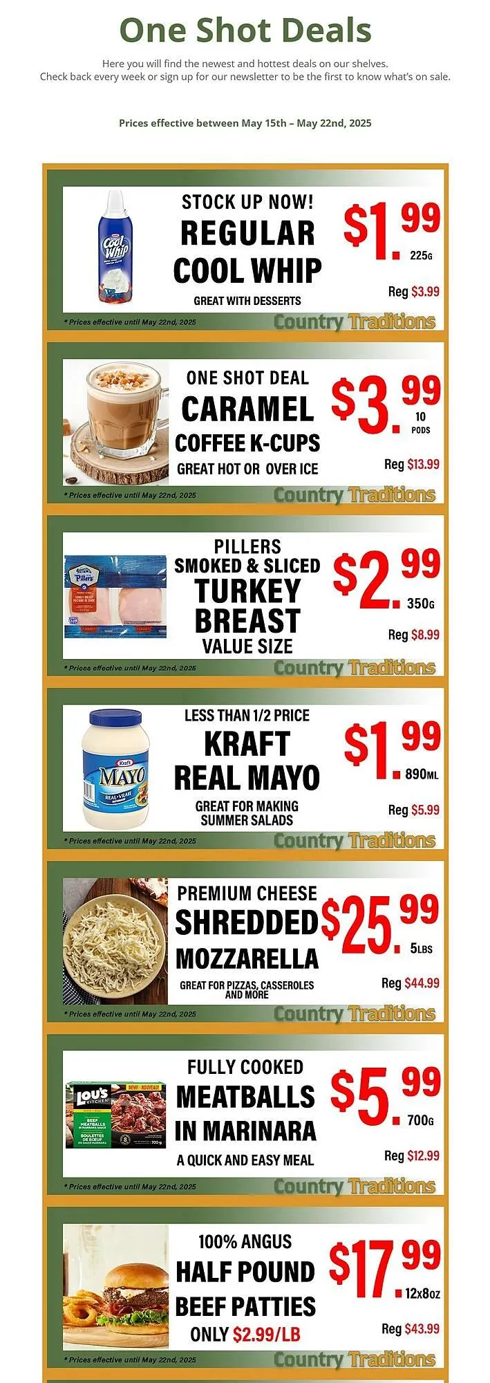 Country Traditions flyer from May 16 to May 22 2025 - flyer page 1