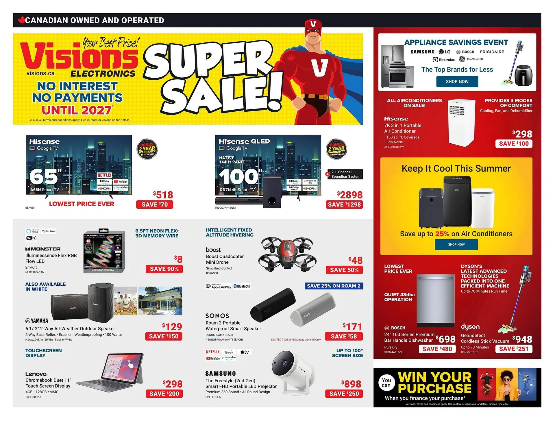 Visions Electronics flyer from June 13 to June 19 2025 - flyer page 1