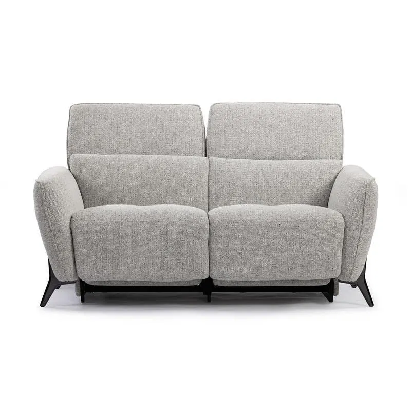 Causeuse électrique inclinable avec appuis-tête ajustables - tissu