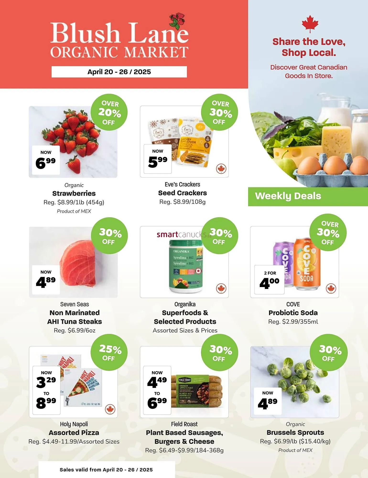 Blush Lane Organics flyer - 1