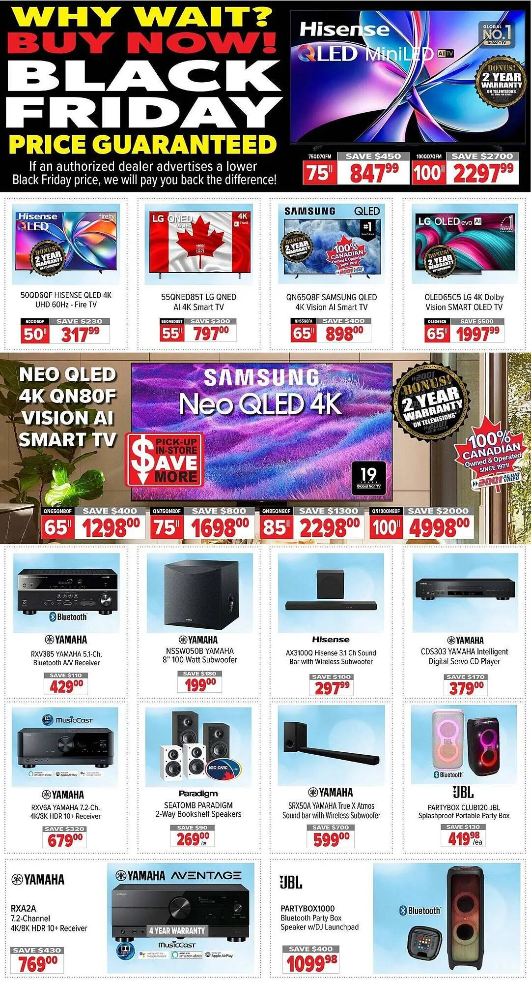 2001 Audio Video flyer from November 14 to November 20 2025 - flyer page 1