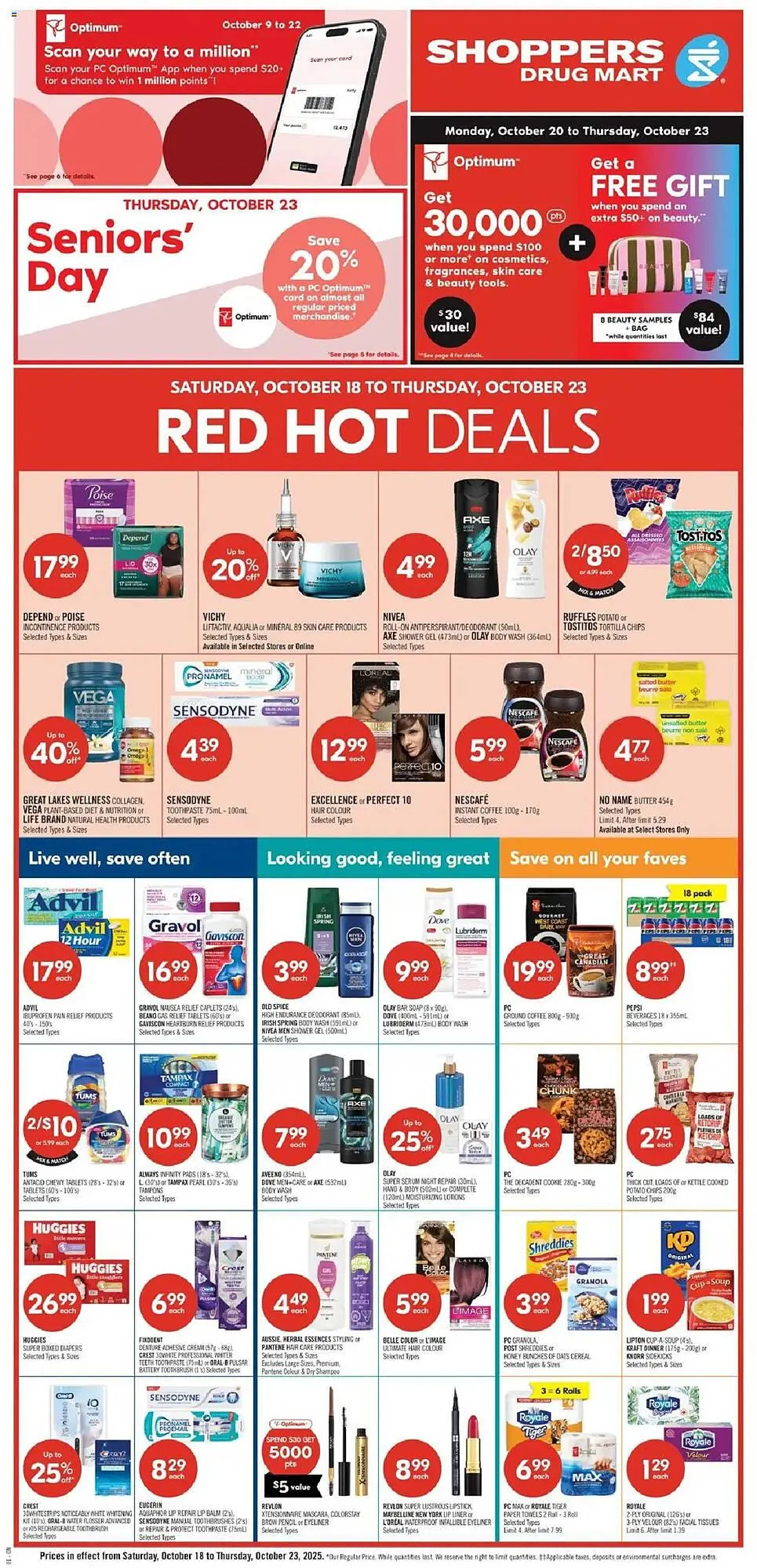 Shoppers Drug Mart flyer from October 18 to October 24 2025 - flyer page 3