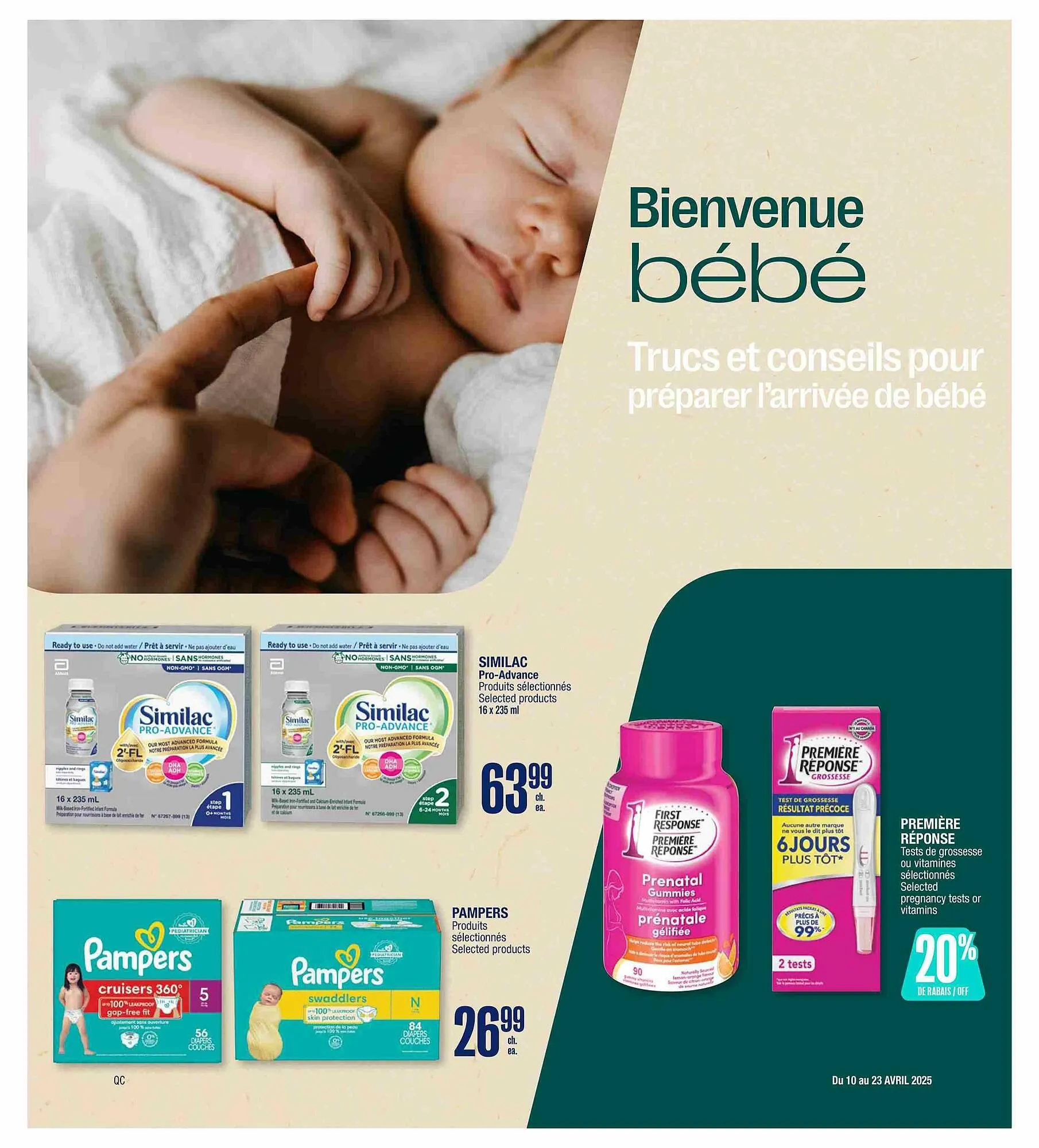 Jean Coutu flyer from April 10 to April 23 2025 - flyer page 1