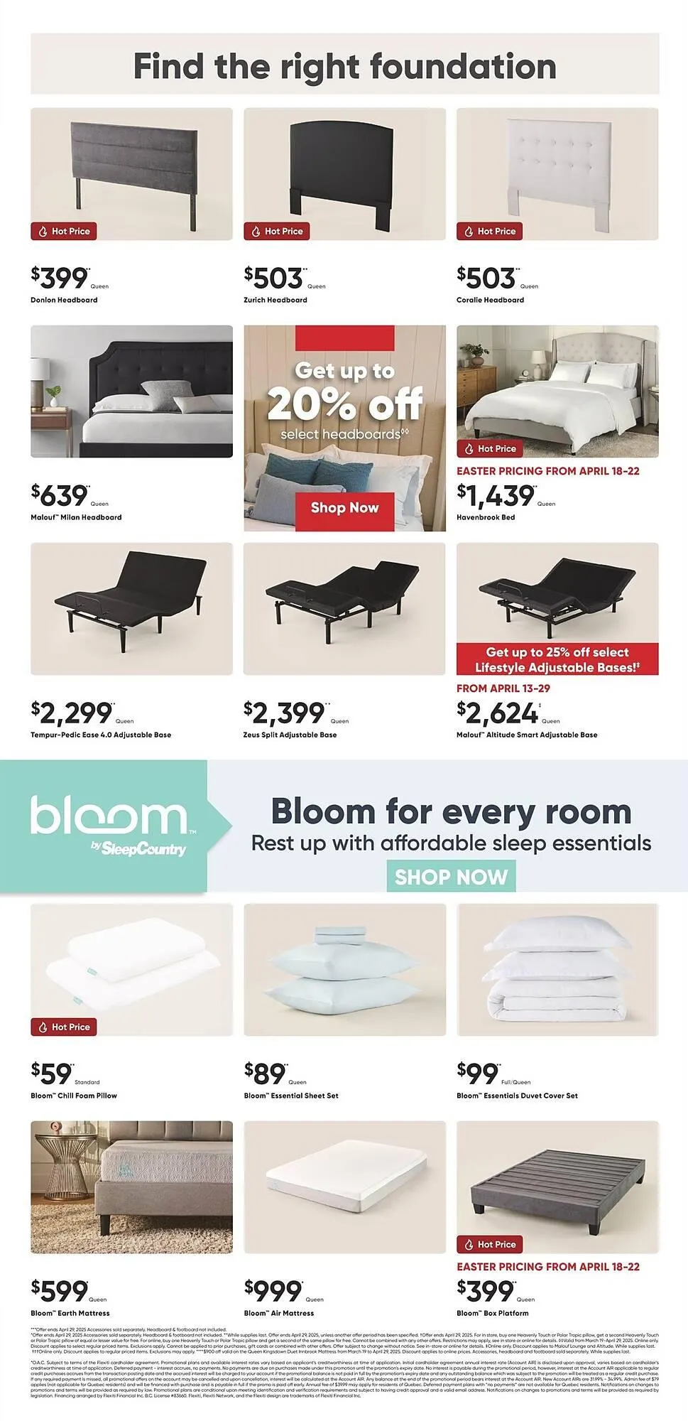 Sleep Country flyer from April 21 to April 24 2025 - flyer page 4