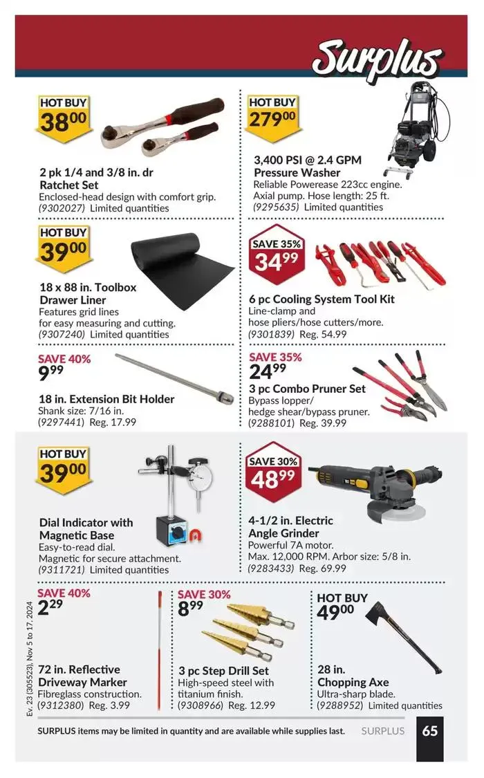National Sale from November 5 to November 17 2024 - flyer page 69