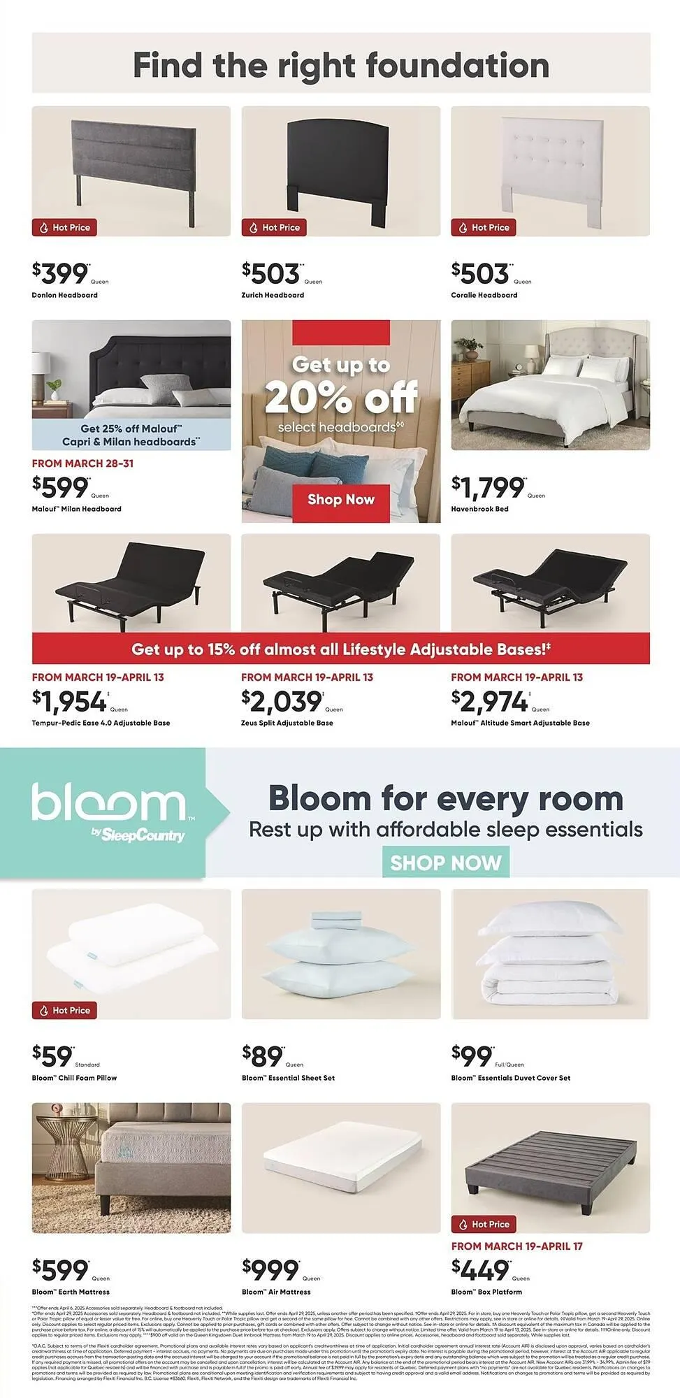 Sleep Country flyer from March 31 to April 13 2025 - flyer page 4