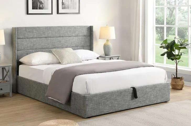 Ottoman Upholstered Storage Platform Bed