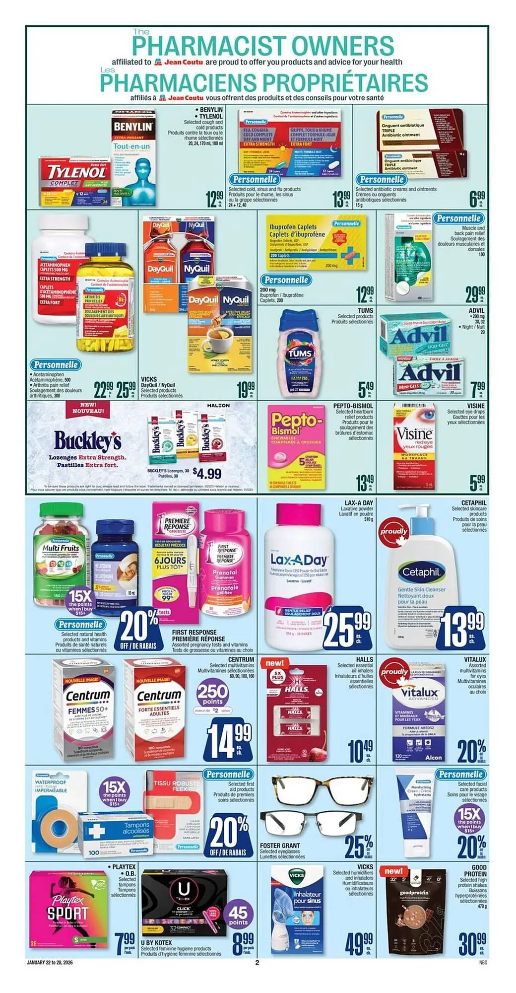 Jean Coutu flyer from January 22 to January 28 2026 - flyer page 3