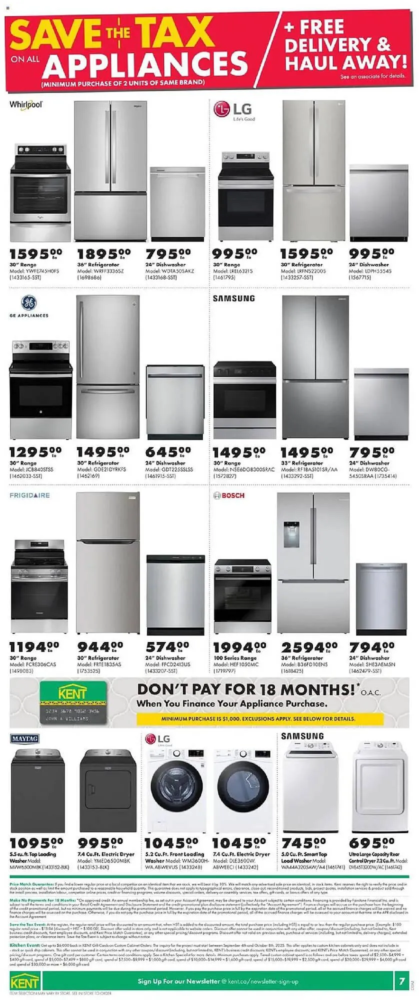 Kent flyer from September 11 to September 18 2025 - flyer page 9