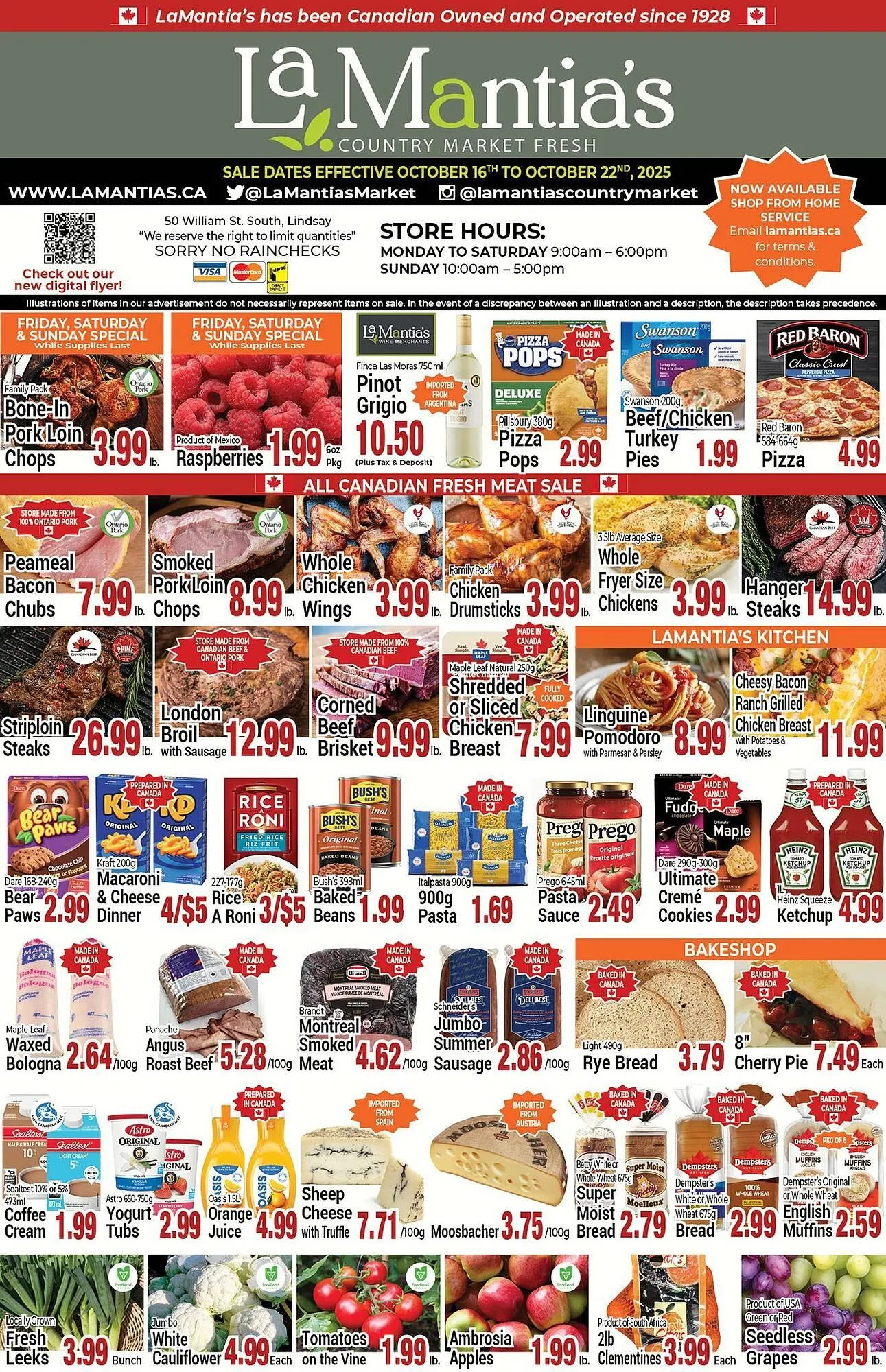 Lamantia's flyer from October 16 to October 26 2025 - flyer page 1