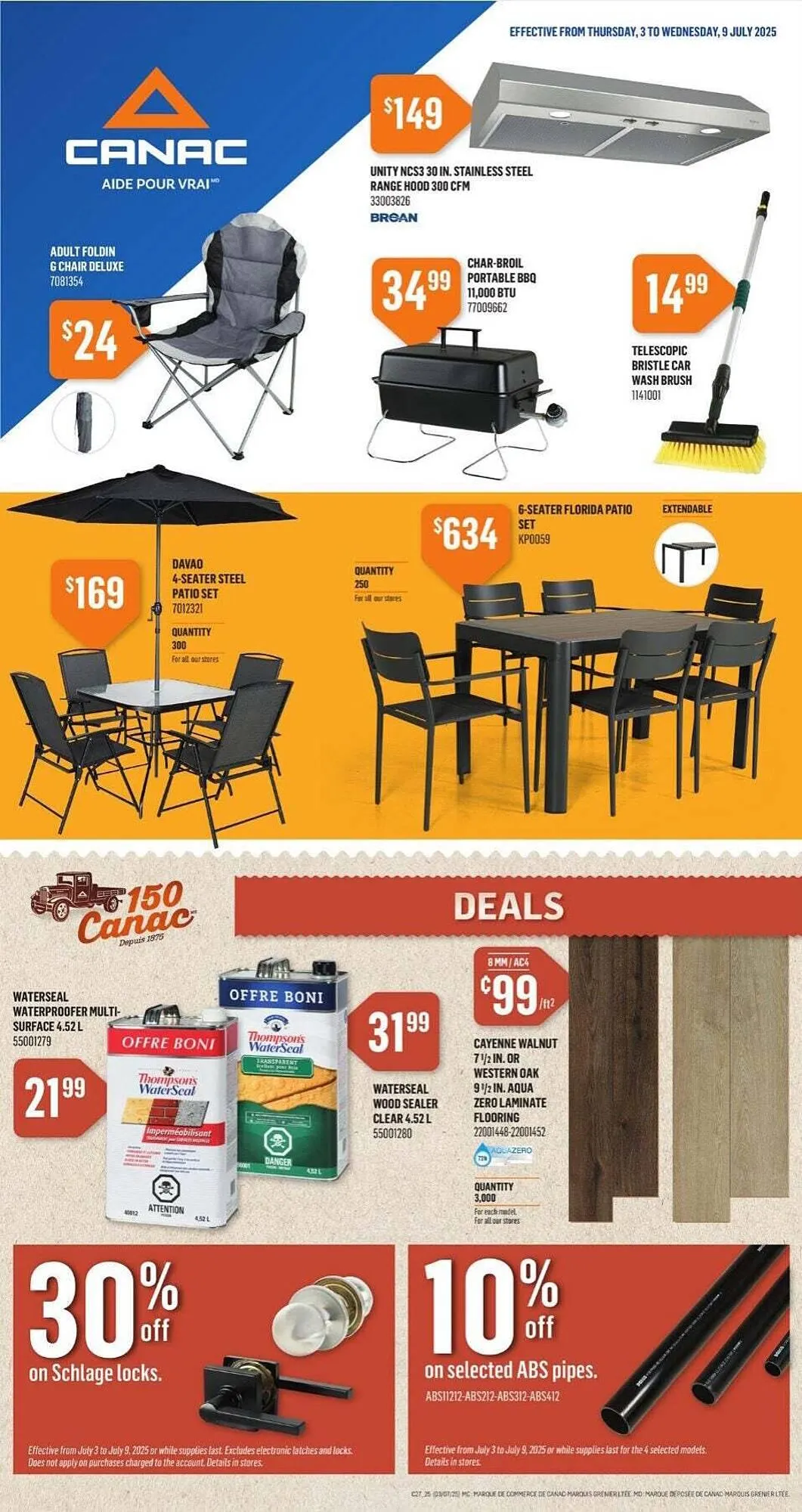 Canac flyer from July 4 to July 11 2025 - flyer page 1