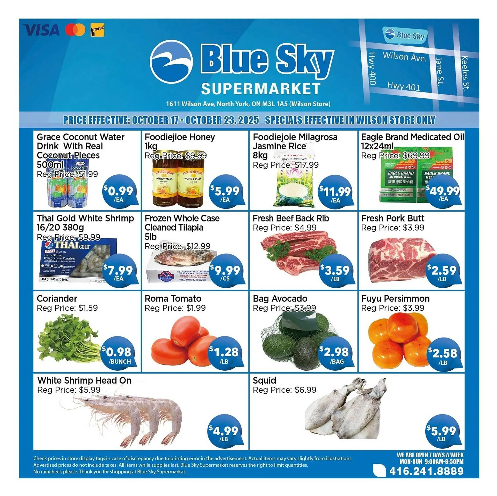 Blue Sky Supermarket flyer from October 17 to October 23 2025 - flyer page 1