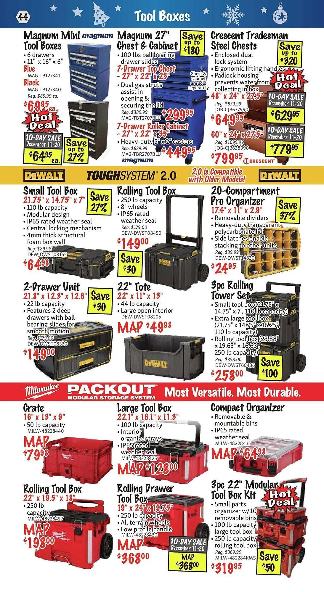 KMS Tools flyer from December 1 to January 1 2026 - flyer page 44