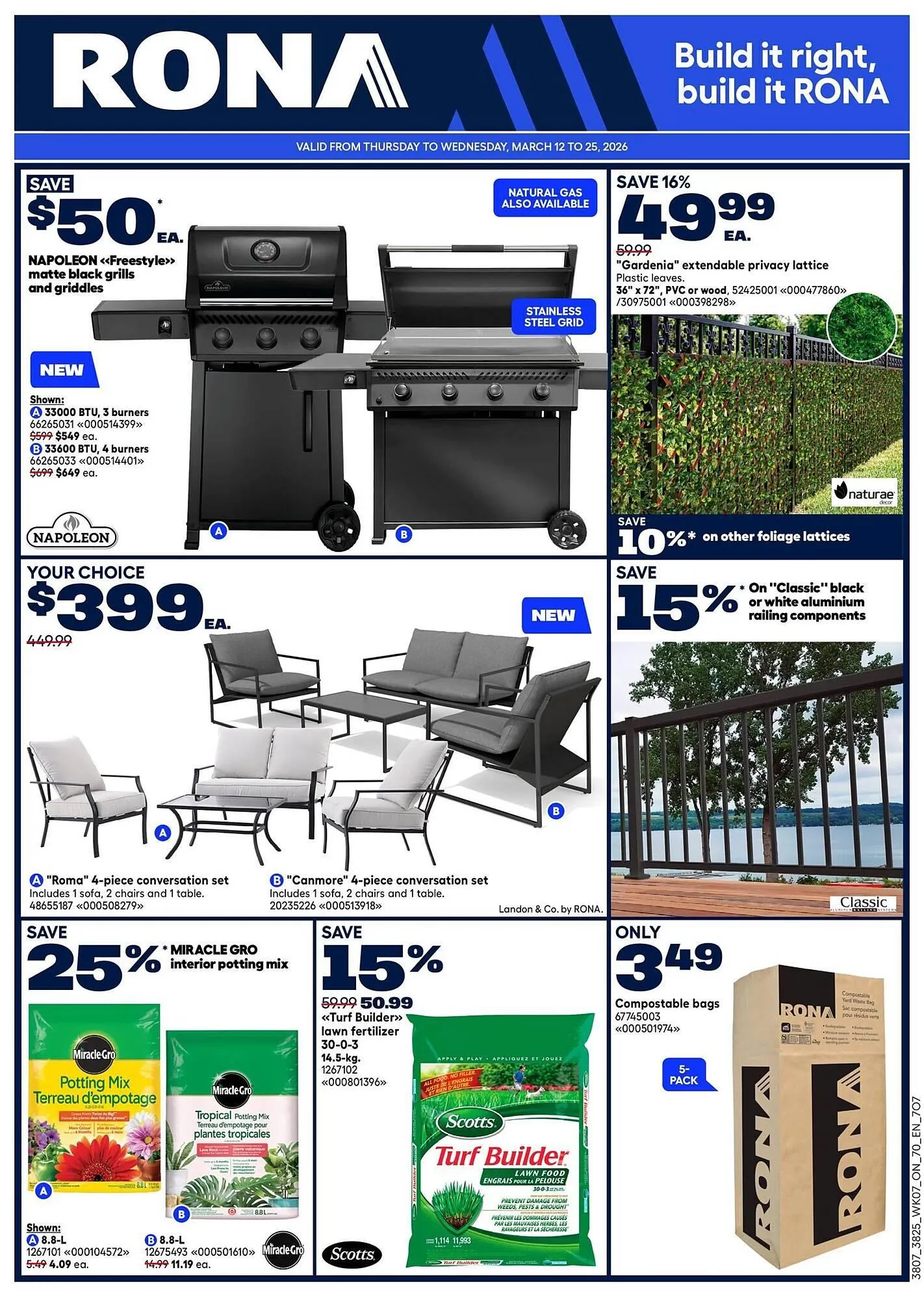 RONA flyer from March 12 to April 2 2026 - flyer page 1