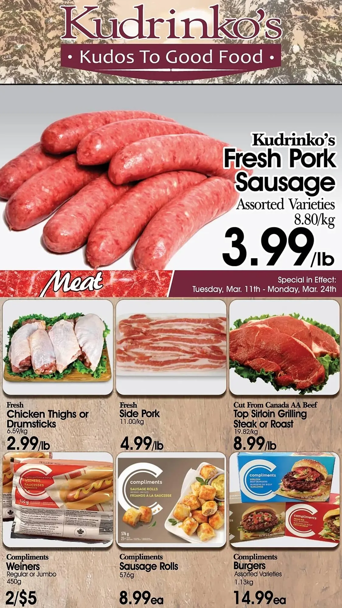 Kudrinko's flyer from March 13 to March 19 2025 - flyer page 1