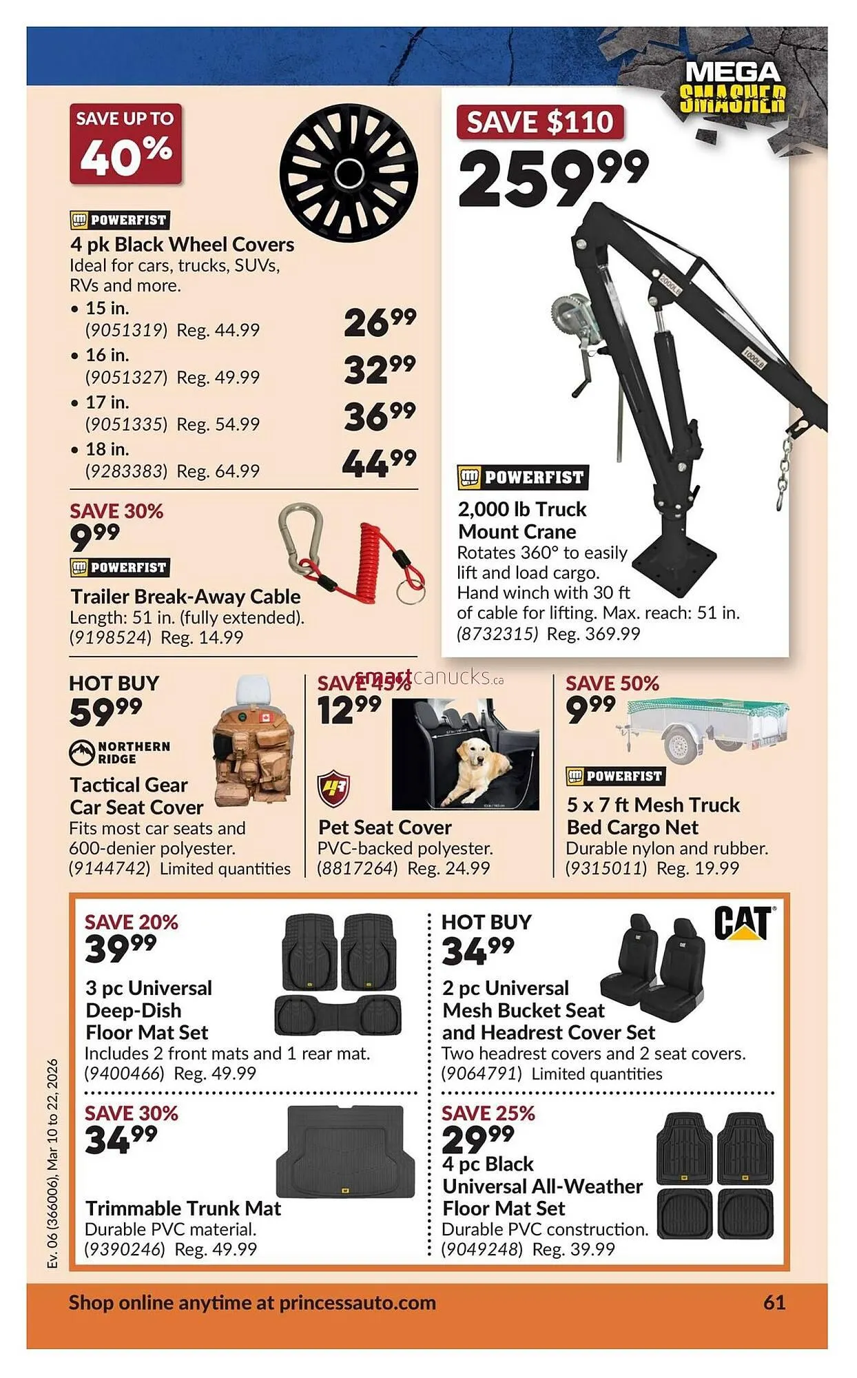 Princess Auto flyer from March 10 to March 22 2026 - flyer page 66
