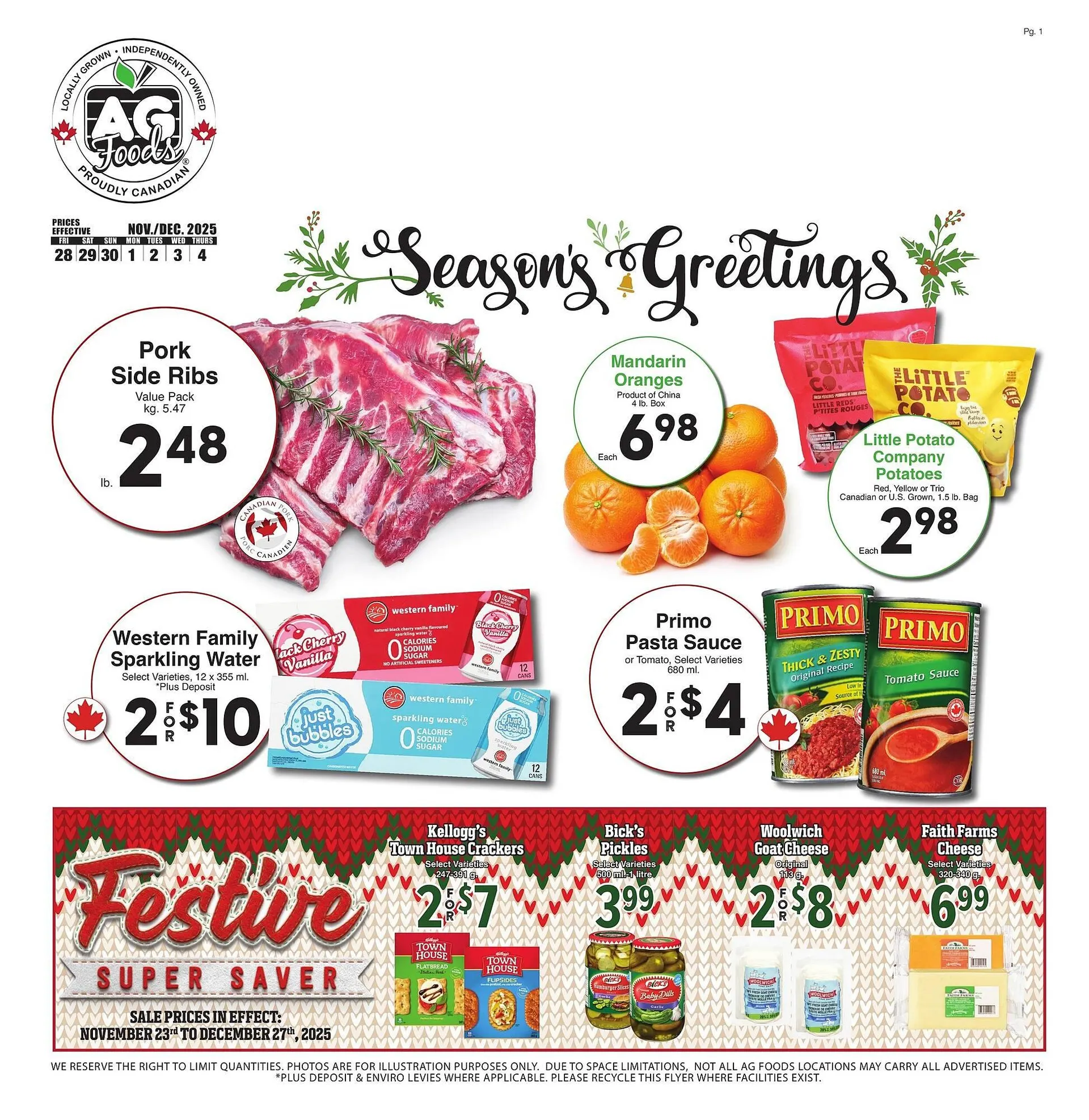 AG Foods flyer - 1
