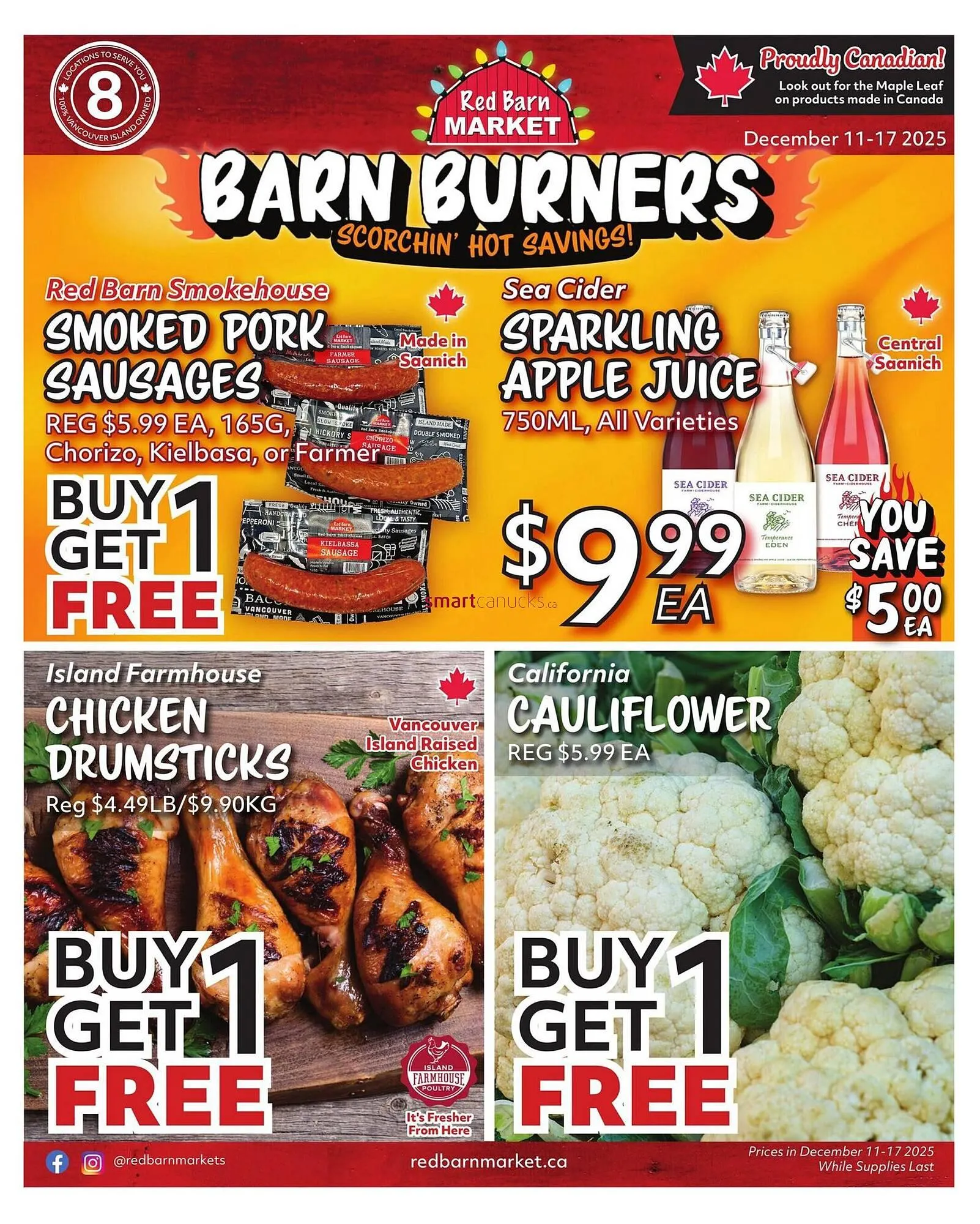 Red Barn Market flyer from December 11 to December 17 2025 - flyer page 1
