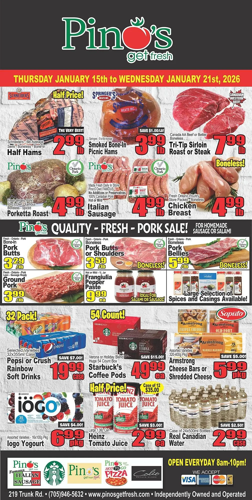 Pino's flyer from January 15 to January 21 2026 - flyer page 1