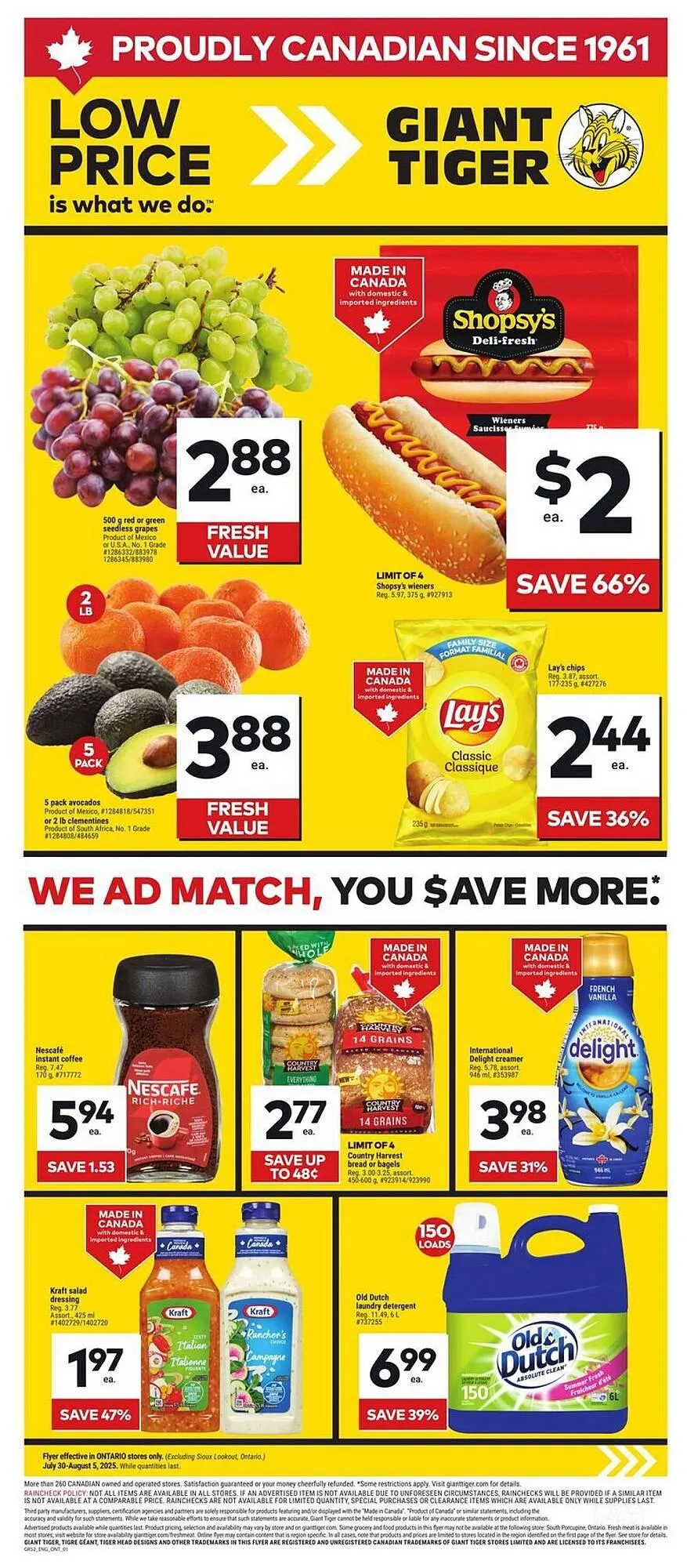 Giant Tiger flyer - 1