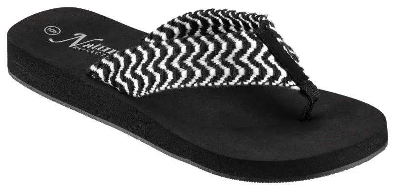 Natural Reflections Skyla Flip Post Toe Sandals for Ladies