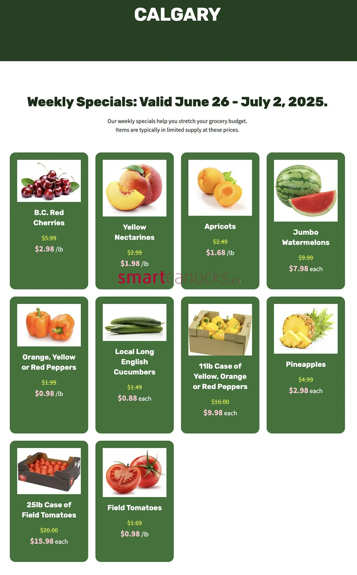 H&W Produce flyer - 1