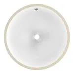 16-in. W 16-in. D CUPC Certified Round Bathroom Undermount Sink In White Color AI-34374
