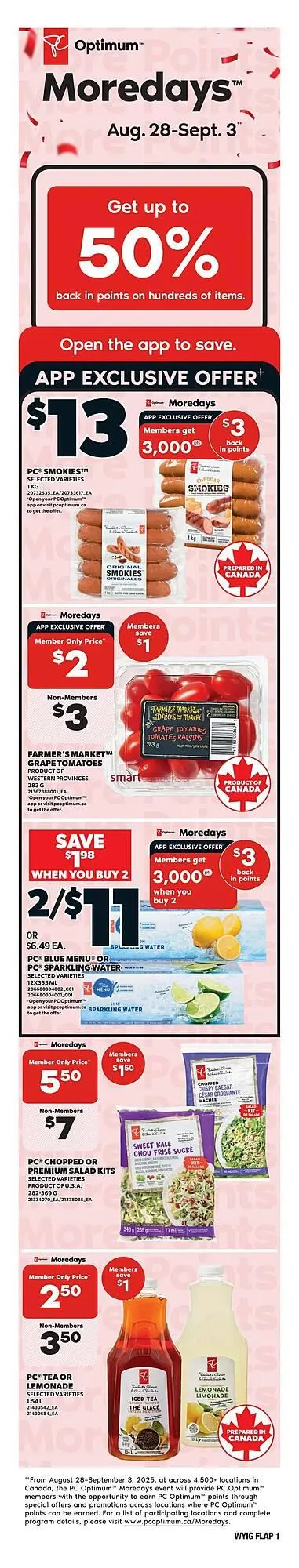 Loblaws flyer from August 28 to September 3 2025 - flyer page 1