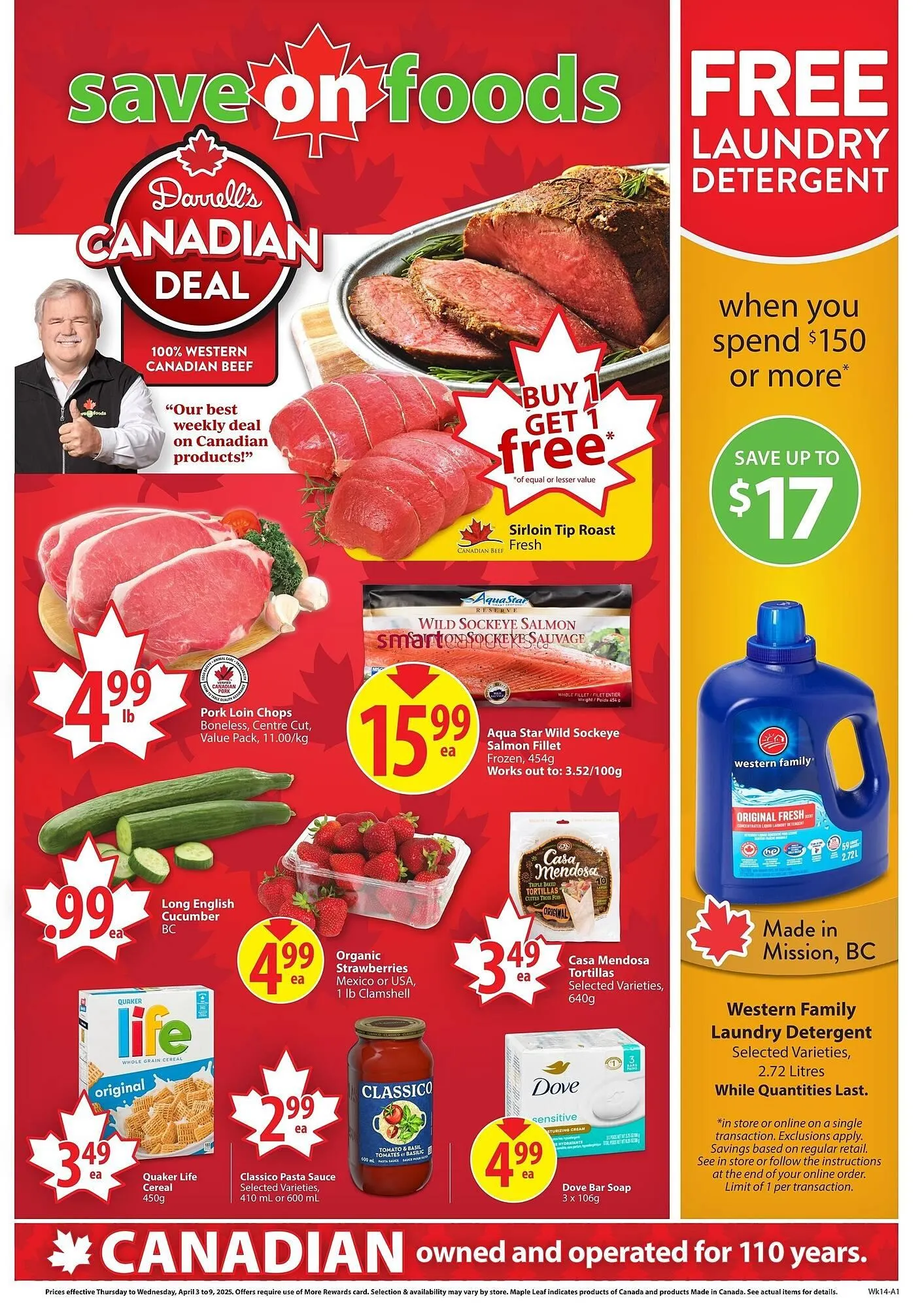 Save on Foods flyer from April 2 to April 8 2025 - flyer page 1